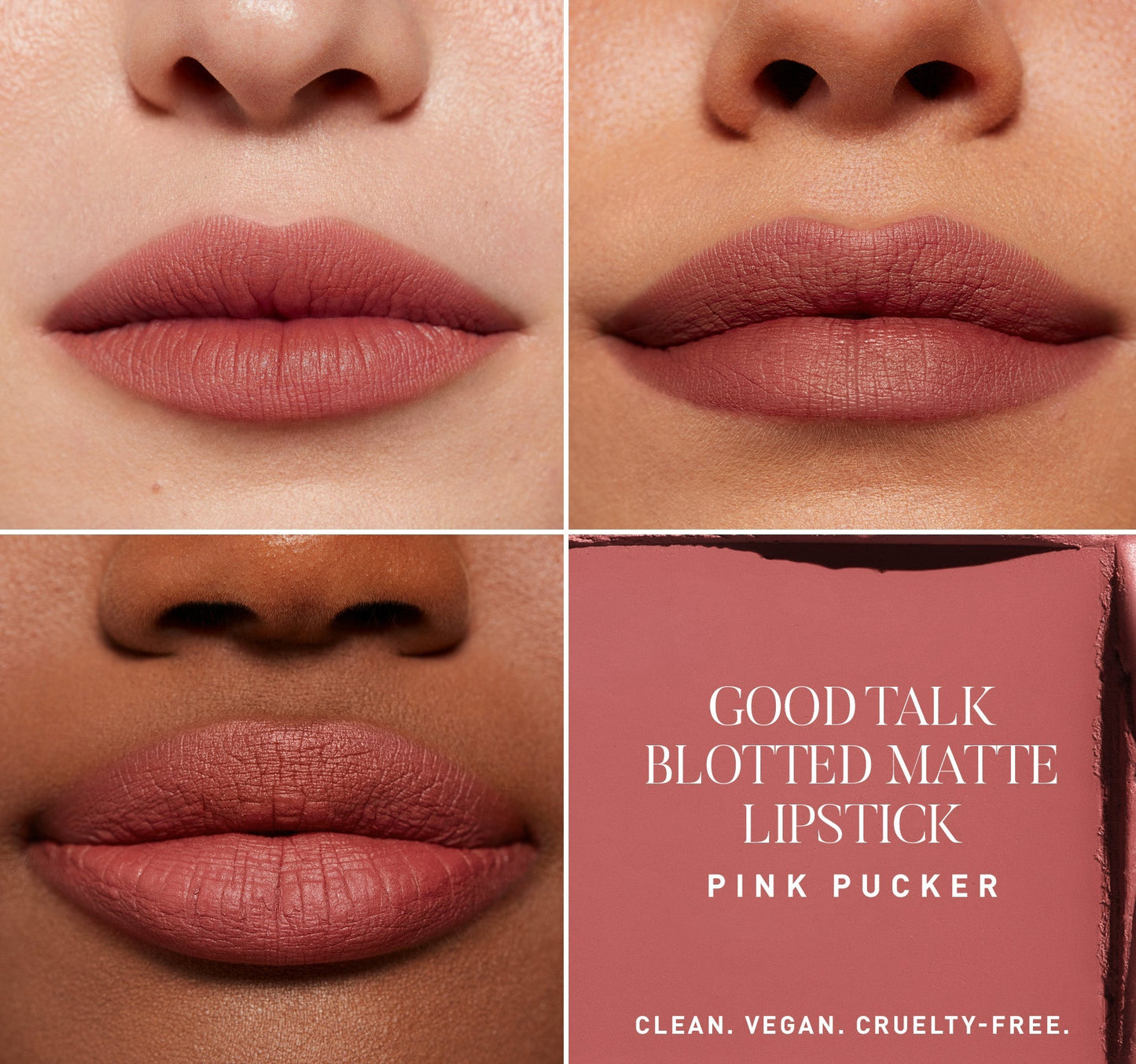 Good Talk Blotted Matte Lipstick - Pink Pucker